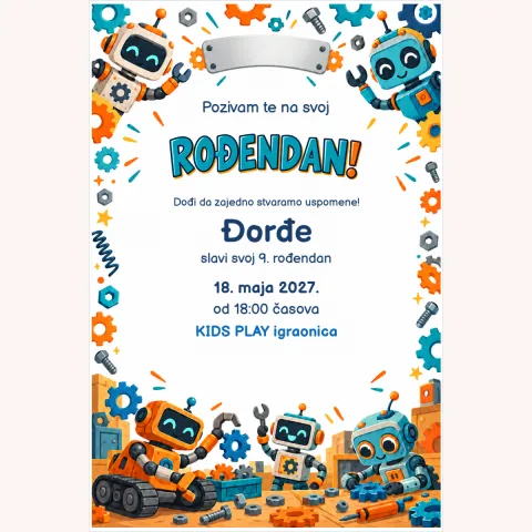 Pozivnica · Robotska radionica