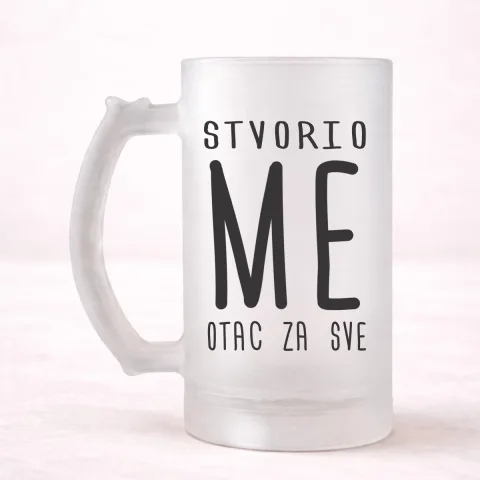 Stvorio me otac za sve - Krigla – proizvod sa printom