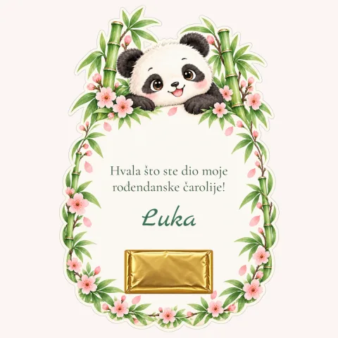 Zahvalnica · Panda i bambus
