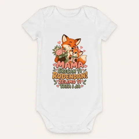 Mama, srećan ti rođendan! Želimo ti tata i ja - Bebi bodi