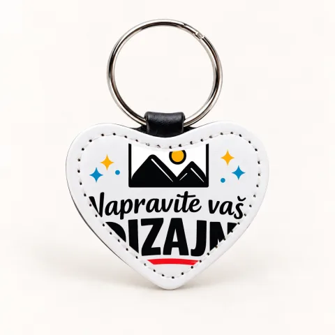 Kožni privjesak — srce