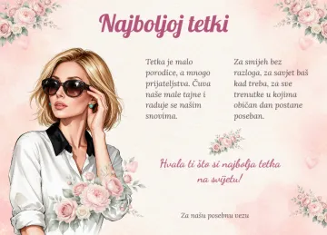 Najboljoj tetki · Sa stilom i srcem na proizvodu