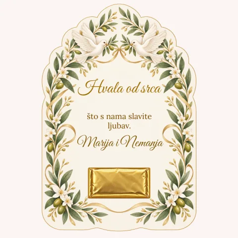 Zahvalnica · Bijeli golubovi