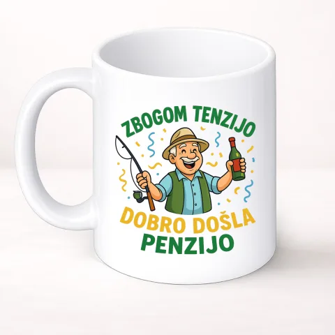 Zbogom tenzijo dobro došla penzijo 3 - Šolja Classic – proizvod sa printom