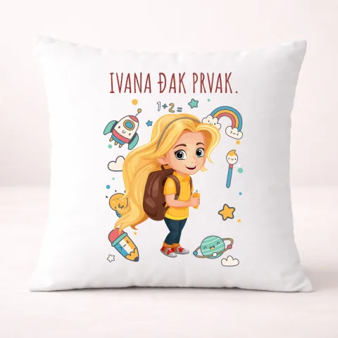 Đak prvak #1 - Jastuk – proizvod sa printom