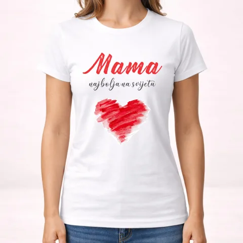 Mama najbolja na svijetu - Majica - Ženska – proizvod sa printom