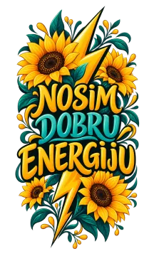 Nosim dobru energiju na proizvodu
