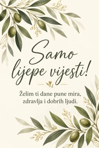 Čestitka · Samo lijepe vijesti