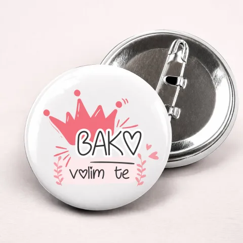 Bako volim te - Bedževi