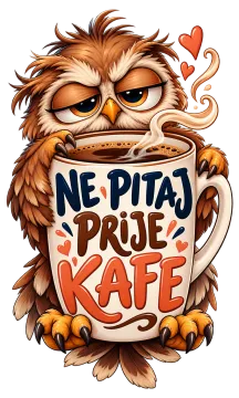 Ne pitaj prije kafe na proizvodu