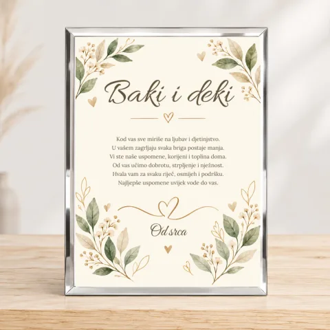 Baki i deki · Foto staklo - Foto staklo - uspravno