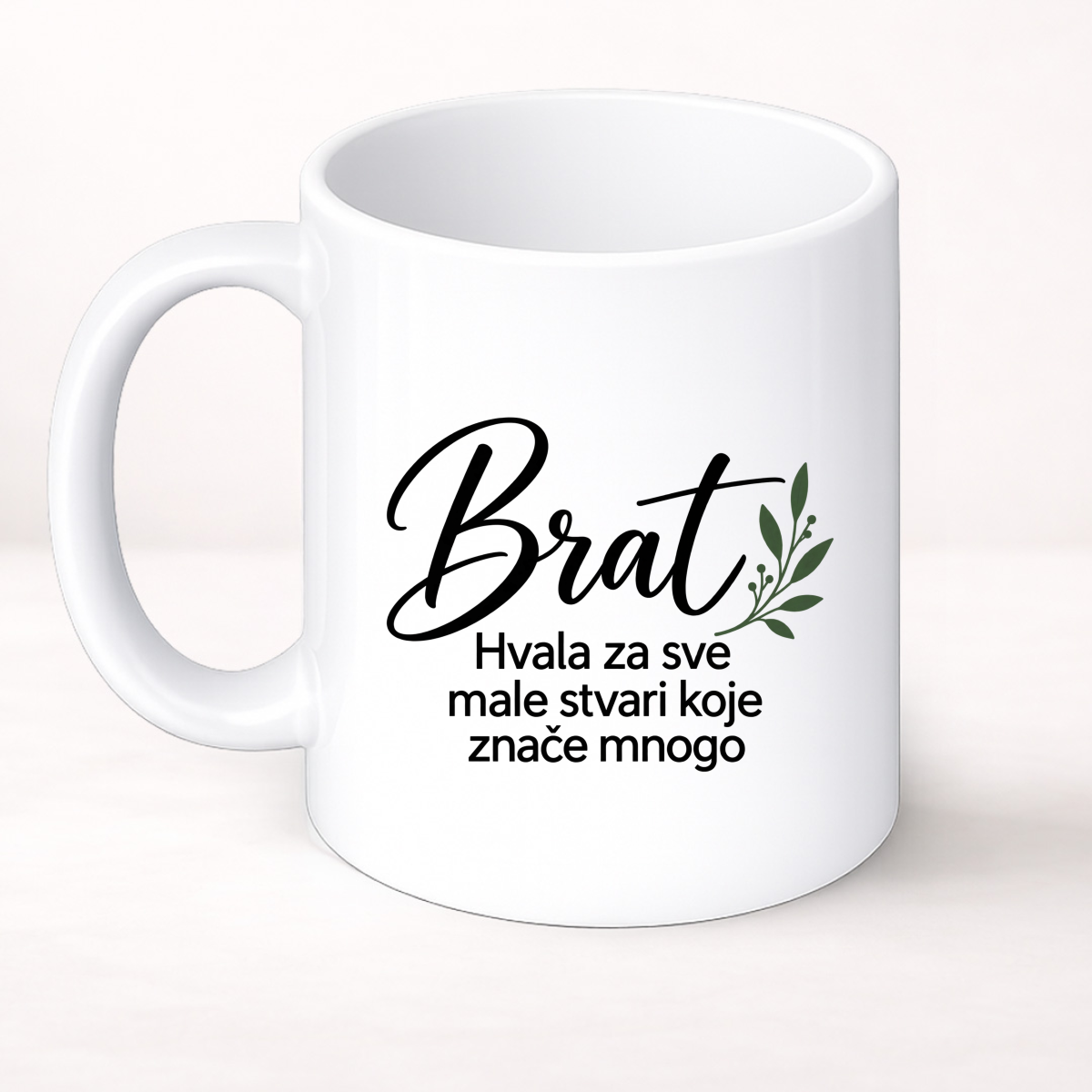 Brat — Hvala za sve male stvari koje znače mnogo - Šolja Classic – prikaz proizvoda
