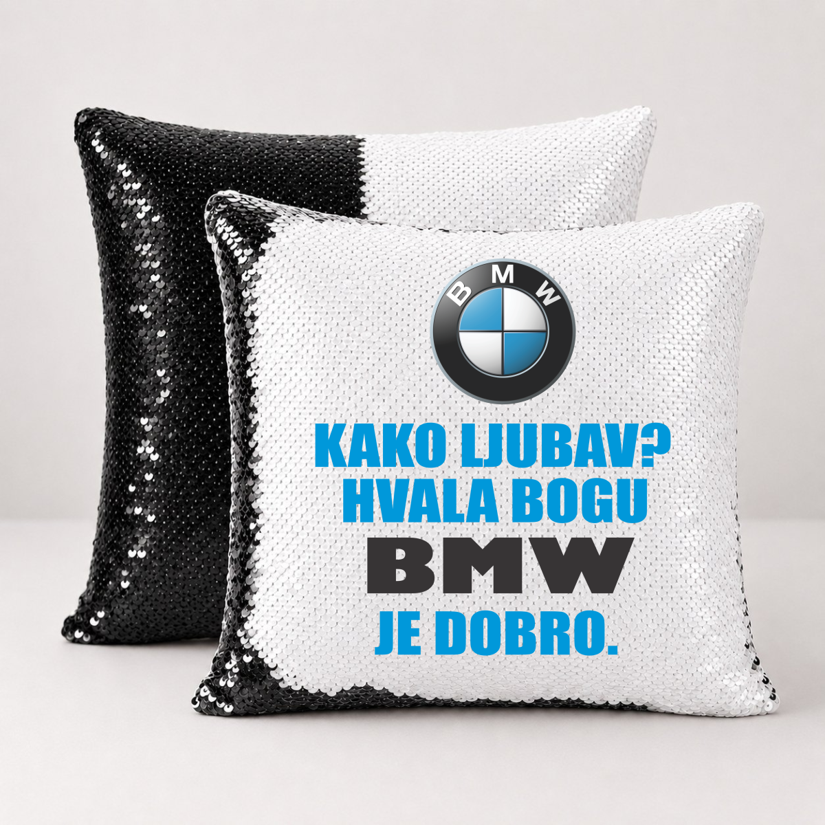Kako ljubav? Hvala bogu BMW je dobro - Jastuk magični – prikaz proizvoda