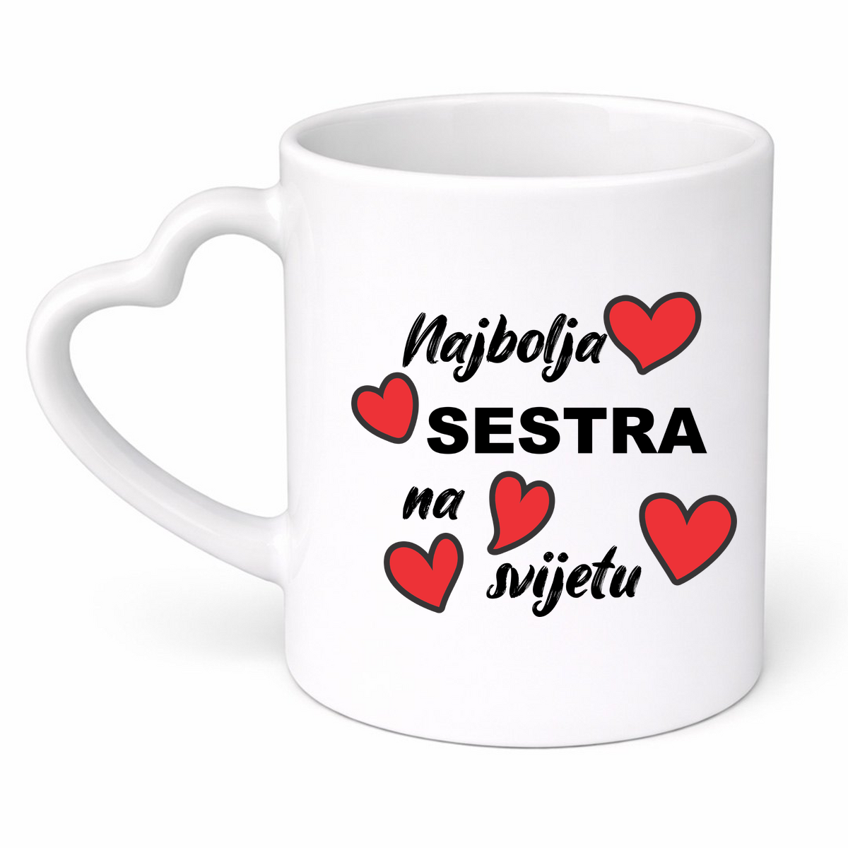 Najbolja sestra na svijetu 2 - Šolja srce – prikaz izdelka