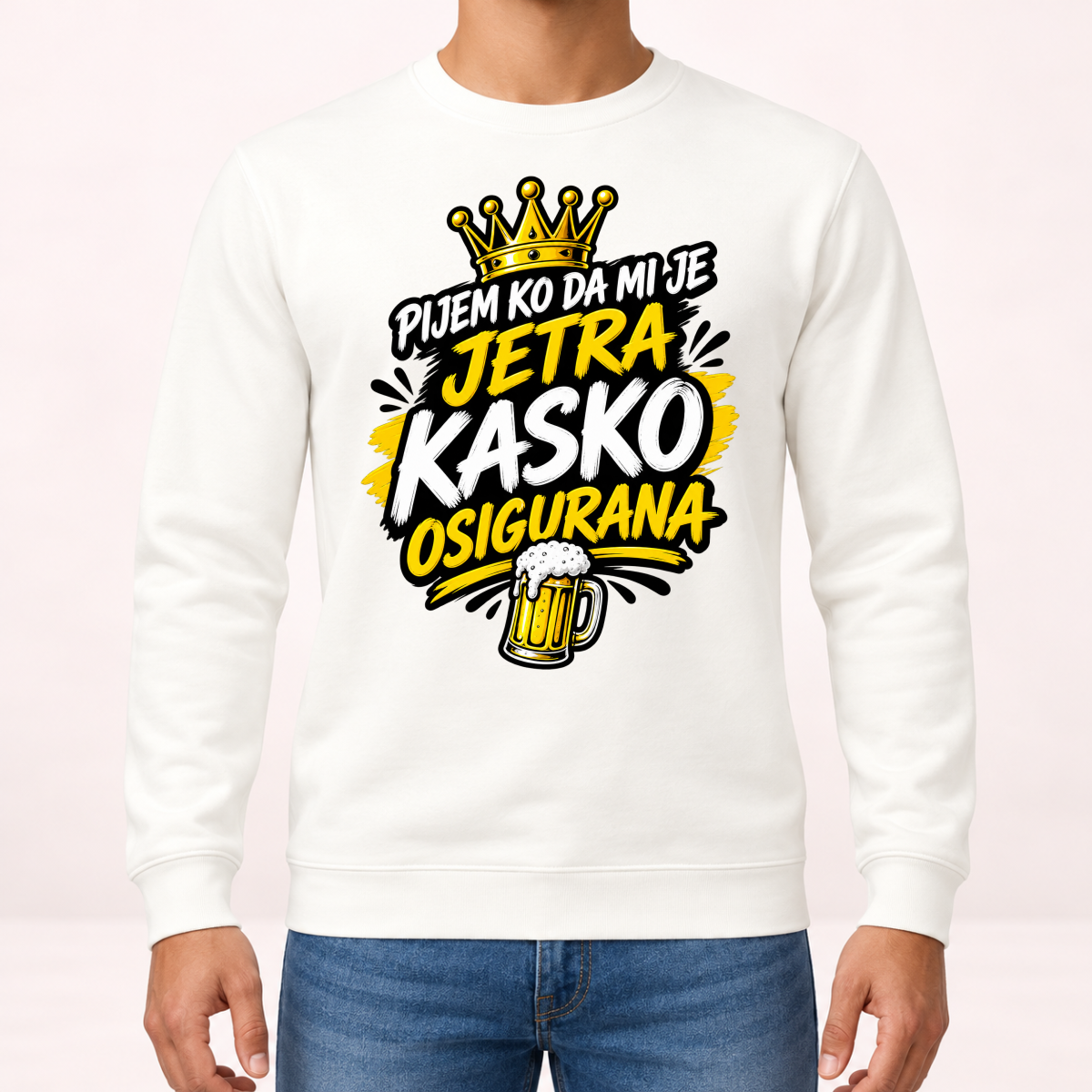 Pijem ko da mi je jetra kasko osigurana 2 - Dukserica – prikaz proizvoda