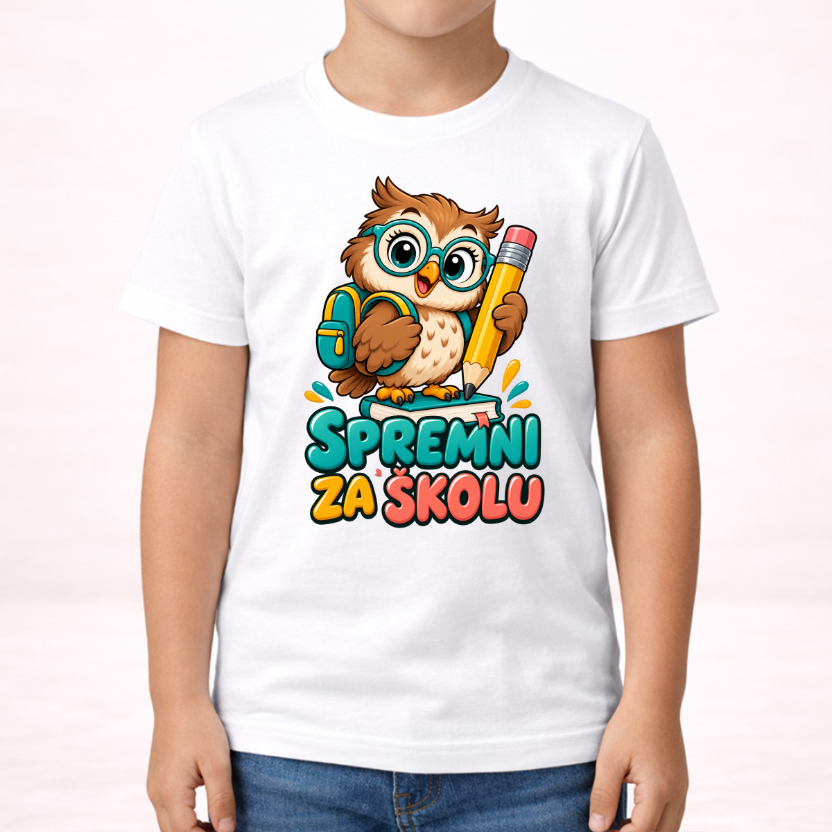 Spremni za školu - Majica - Dječija – prikaz proizvoda
