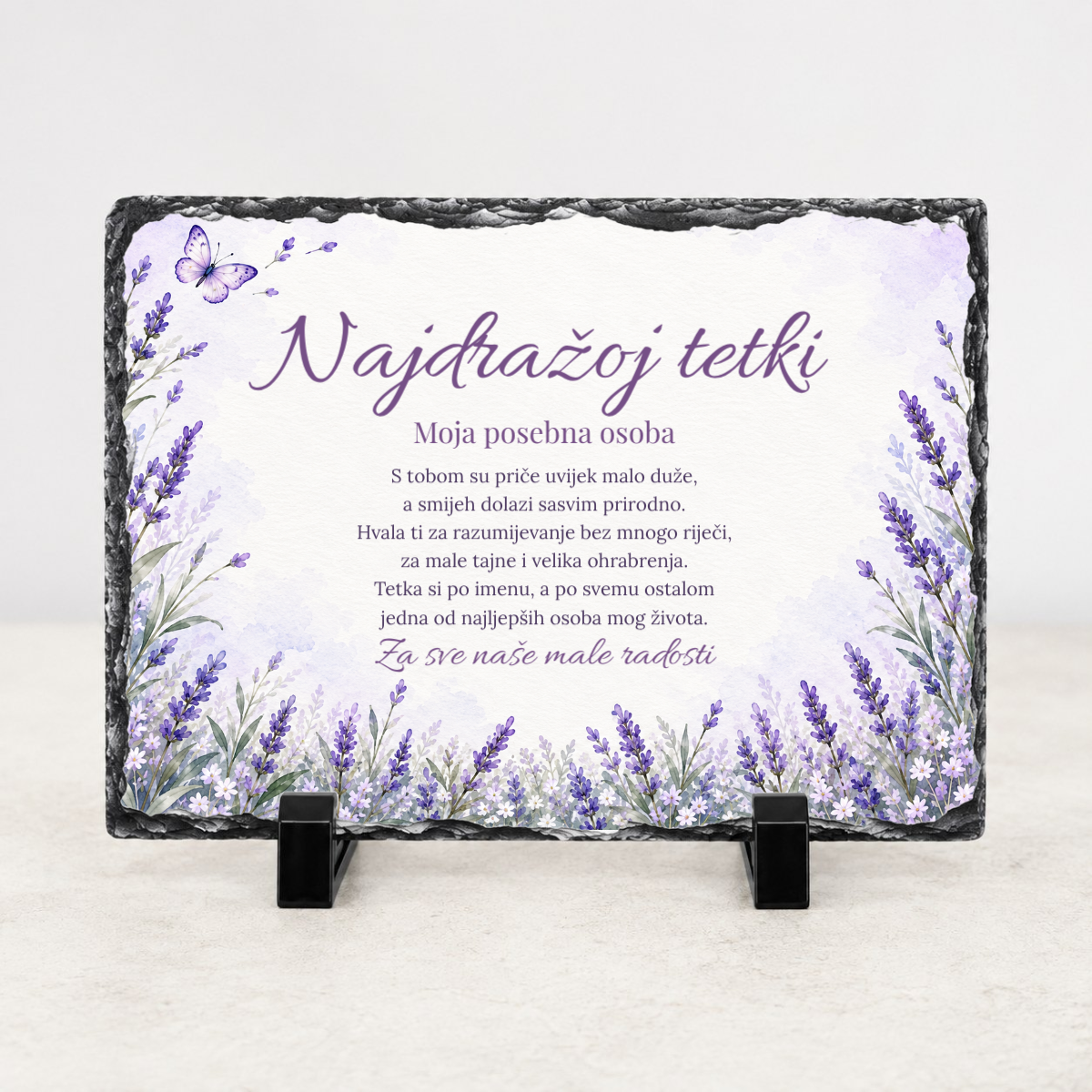 Tetka · Miris lavande · Foto kamen – vodoravno – prikaz izdelka